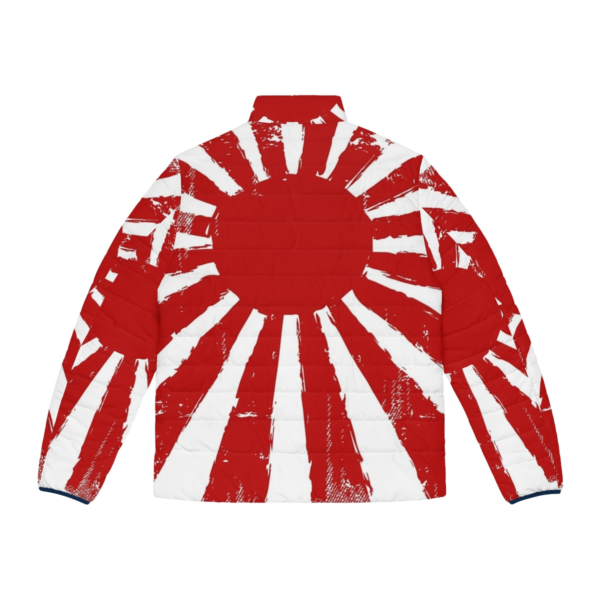 Japan Rock Puffer Jacket featuring stylish Japanese-inspired design - Back