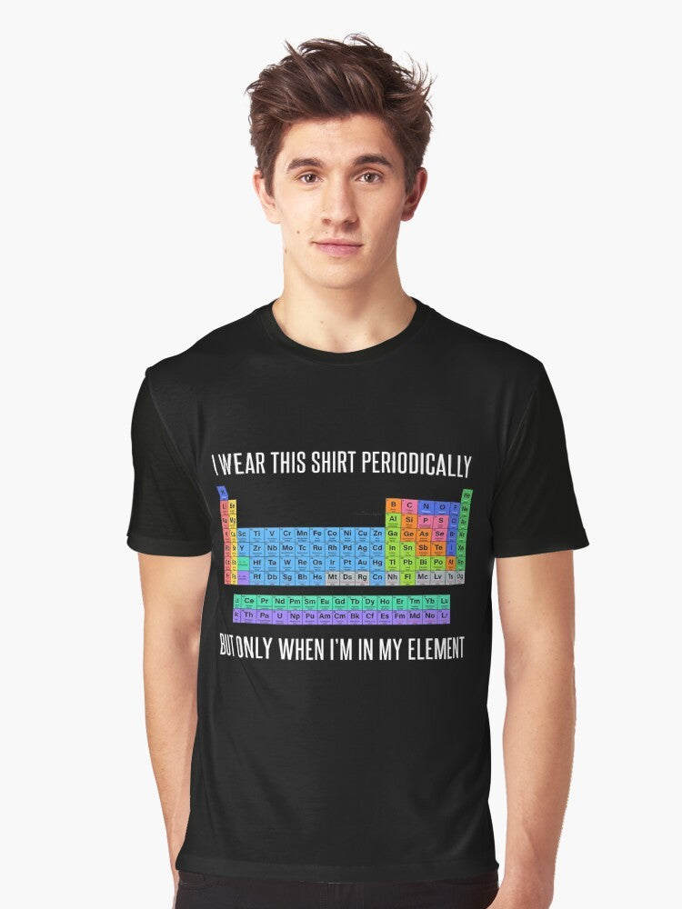 Funny Chemistry Periodic Table T-Shirt with Graphic Design - Men