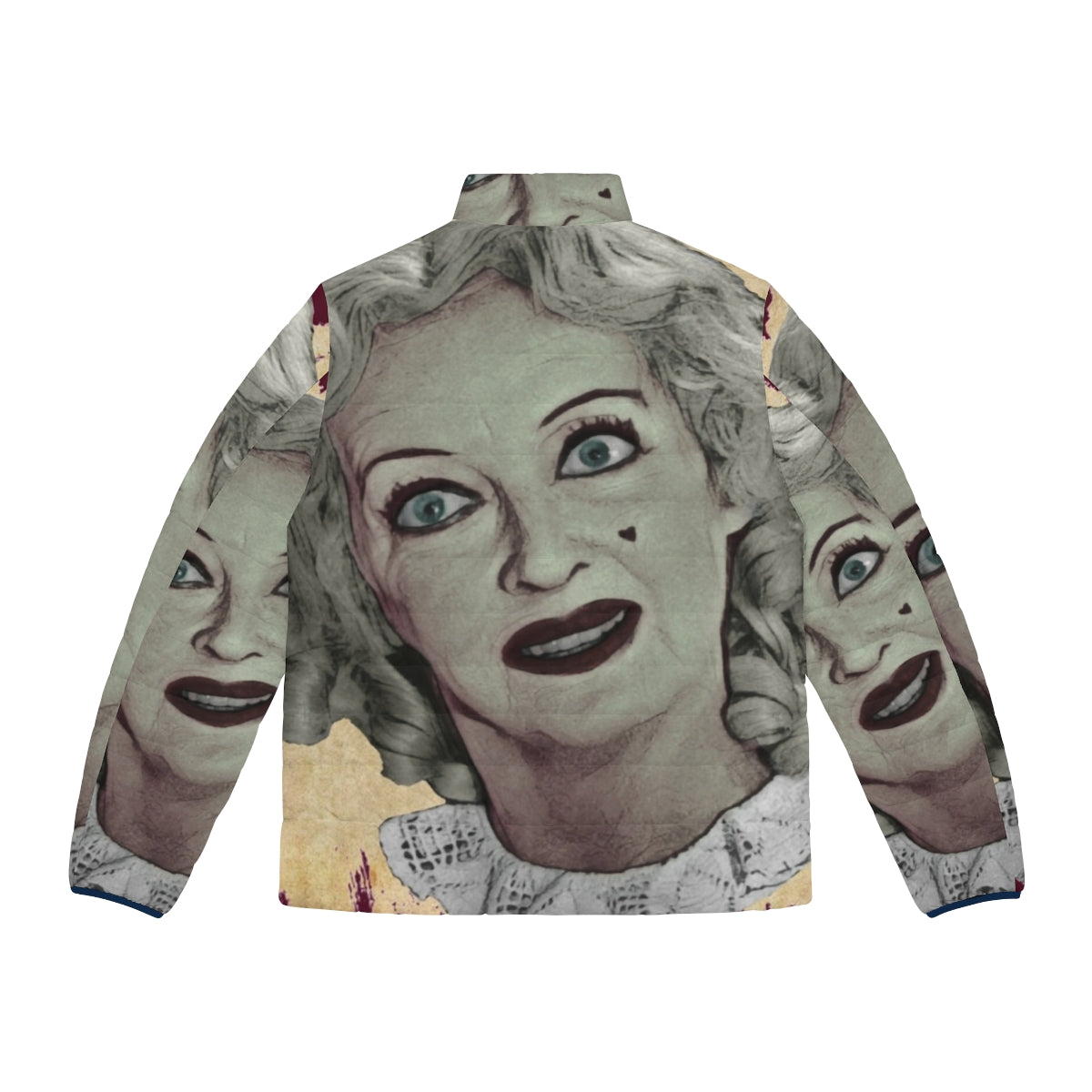 Jane Hudson Inspired Puffer Jacket - Classic Horror Movie Style - Back