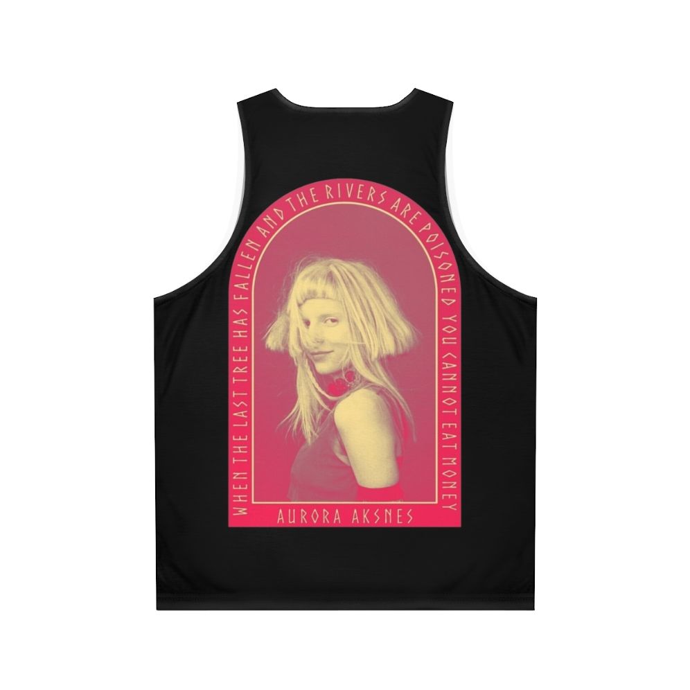 Unisex tank top with Aurora Aksnes' logo and artwork - Back