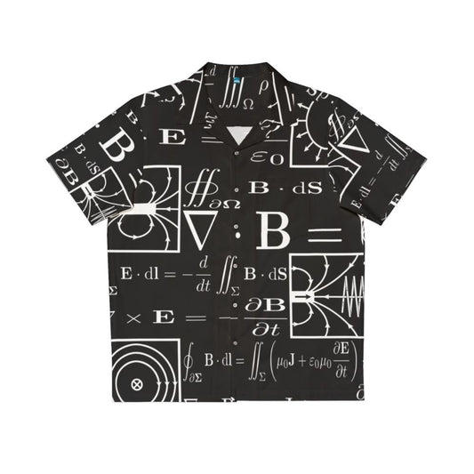 Maxwell's Equations Hawaiian Shirt with Physics and Electromagnetism Design