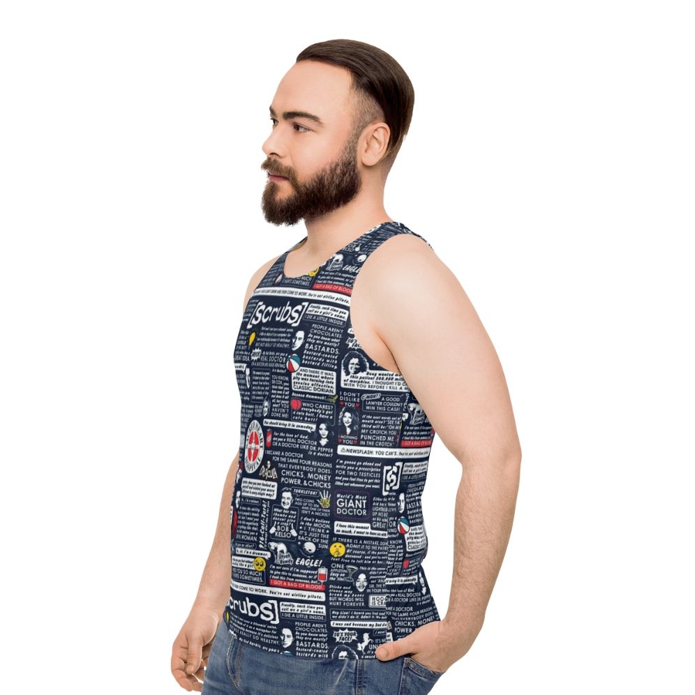 Unisex Scrubs TV Show Tank Top - men side