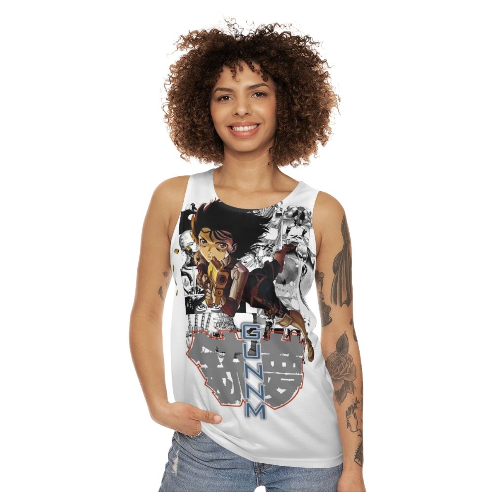 Unisex cyberpunk anime tank top - women