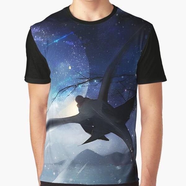 How to Train Your Dragon Night Fury Graphic T-Shirt with a beautiful night view design