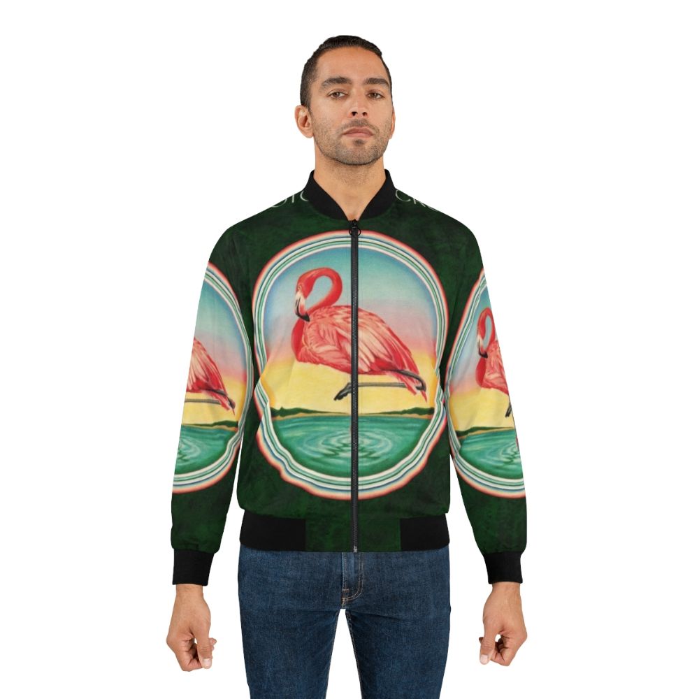 Christopher Cross 70s Bomber Jacket featuring sailing and classic music design - Lifestyle