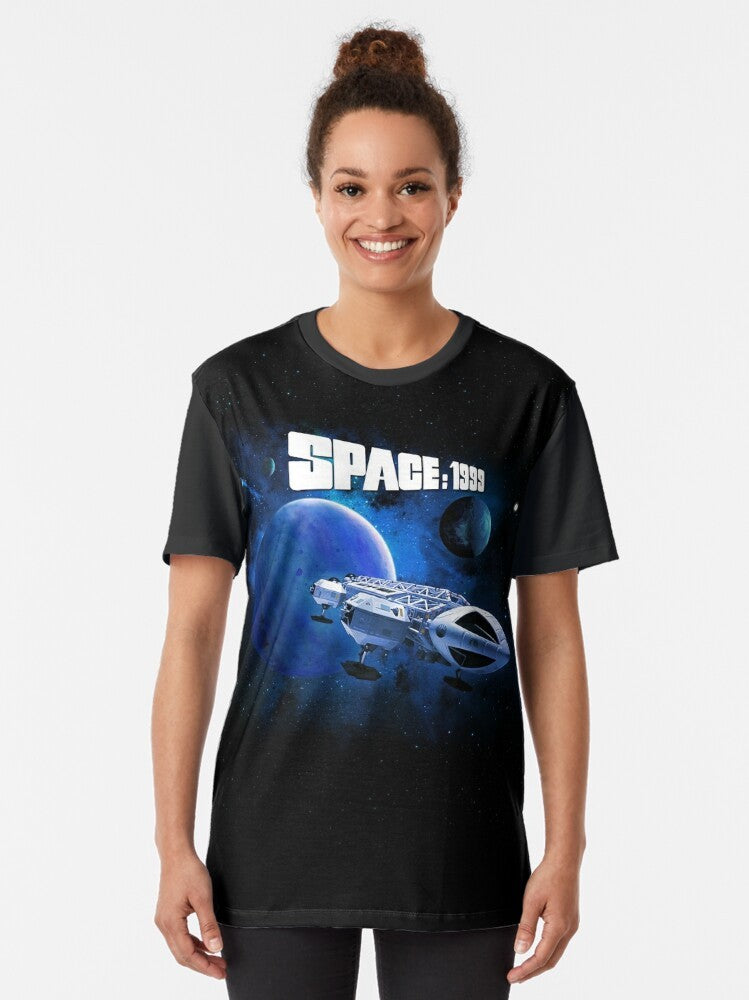 Space 1999 Eagle Model 1 sci-fi retro graphic t-shirt - Women