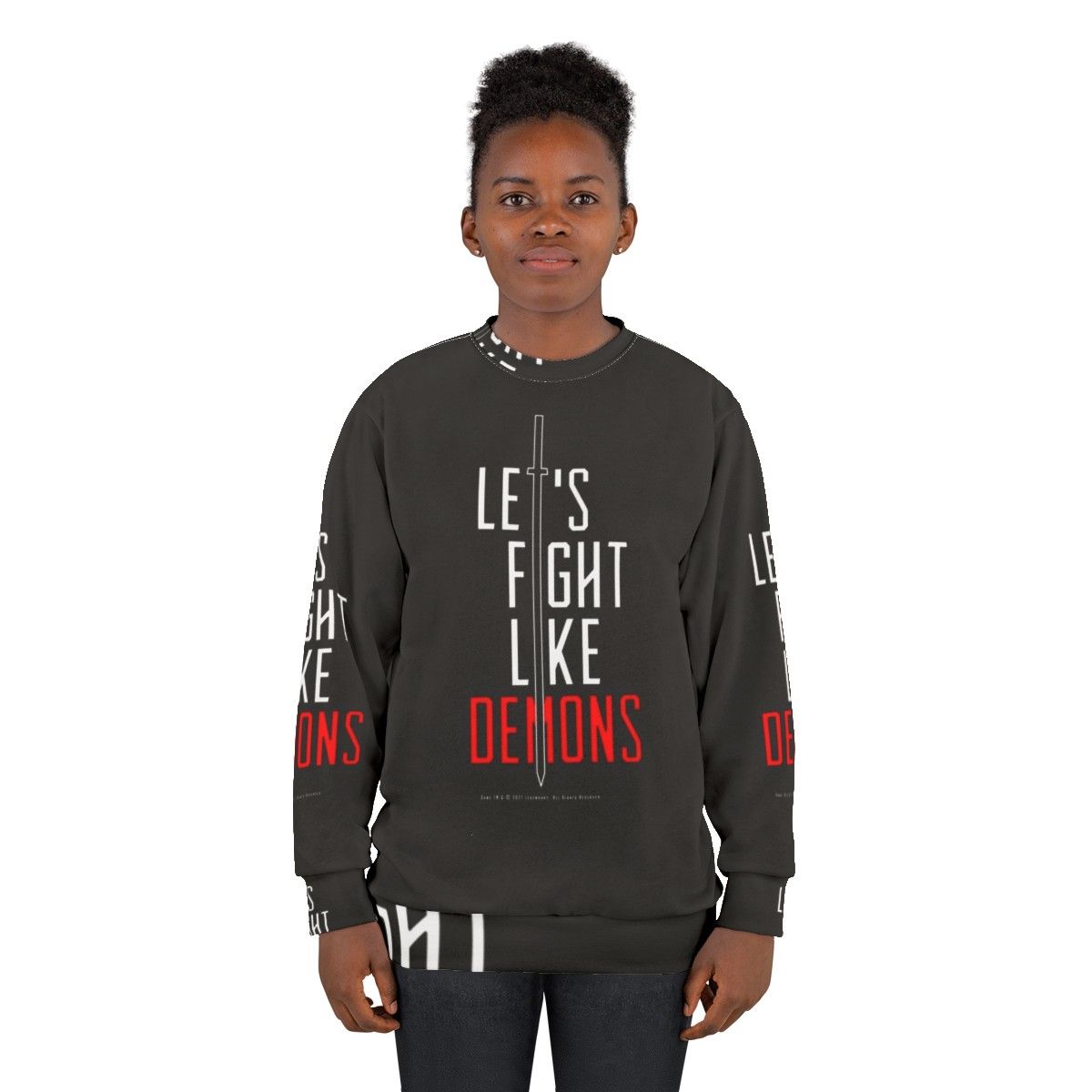 Dune "Fight Like Demons" White Sweatshirt - women