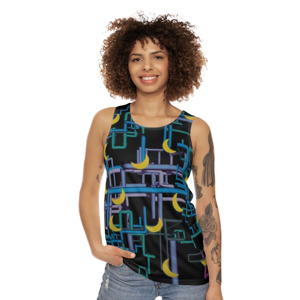 Dan Flashes Complicated Pattern Unisex Tank Top - women