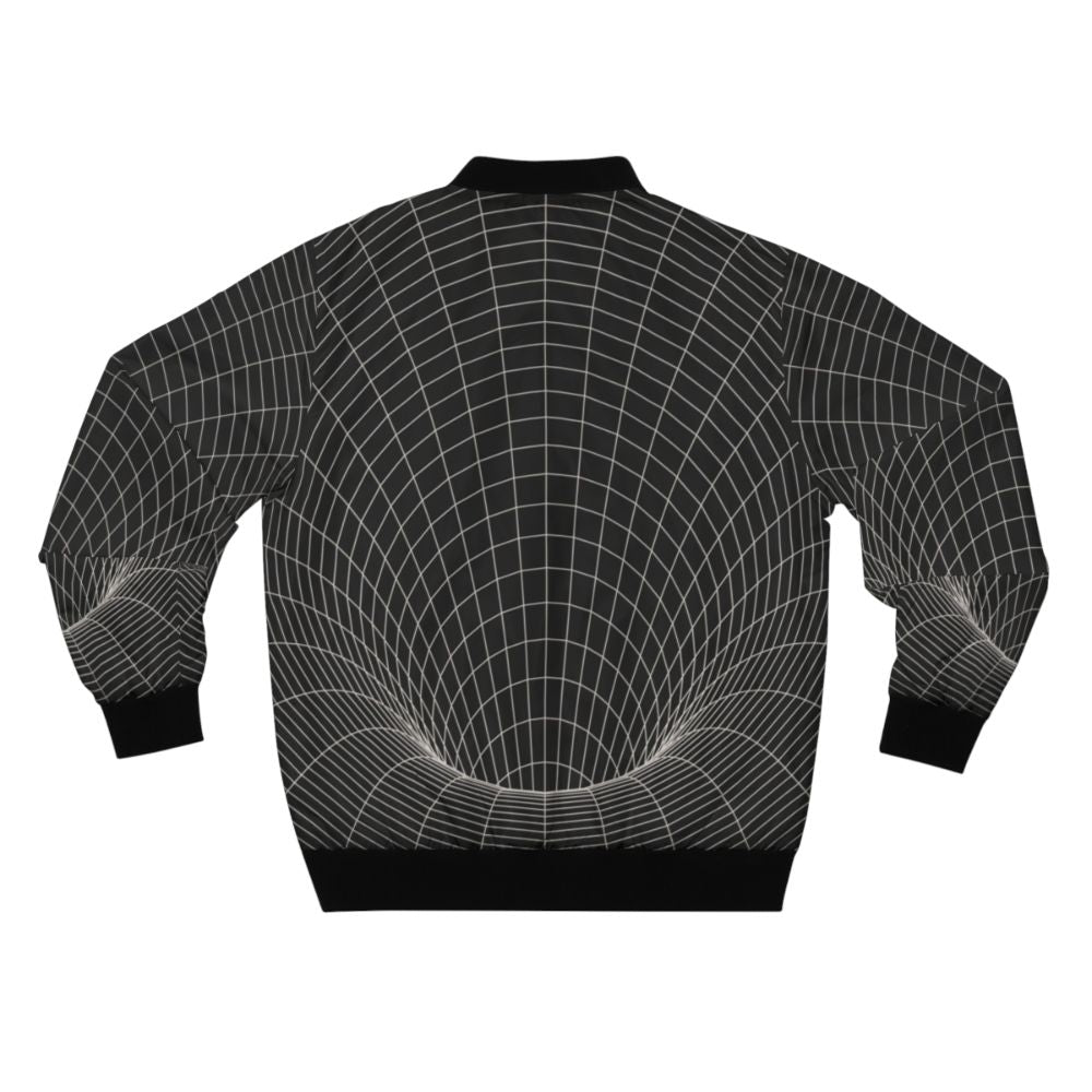 Event Horizon Sci-Fi Bomber Jacket with Space, Black Hole, and Astronomy Inspired Design - Back