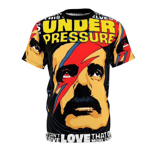 Pressure-inspired all-over-print t-shirt with unique design