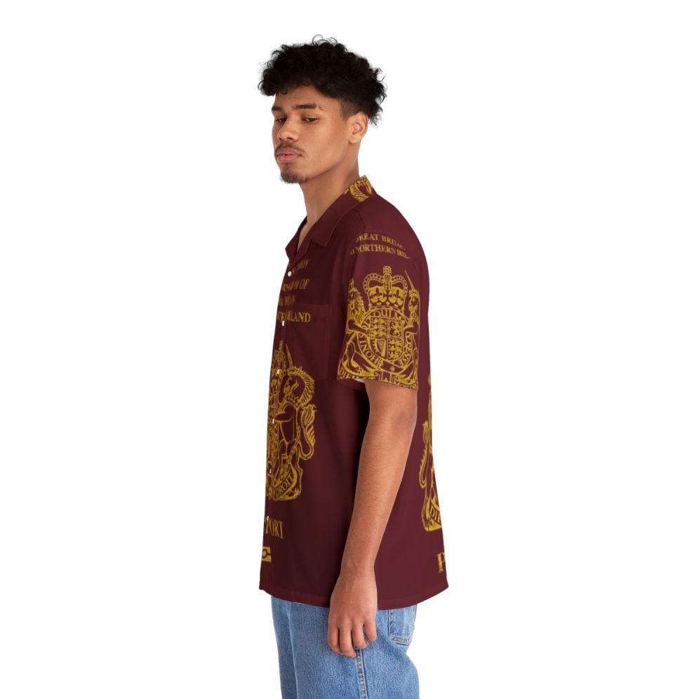 Tropical EU UK Passport Hawaiian Shirt - People Left