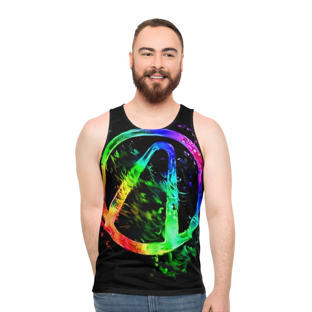 Borderlands Vaulthunter Neon Splash Unisex Tank Top - men