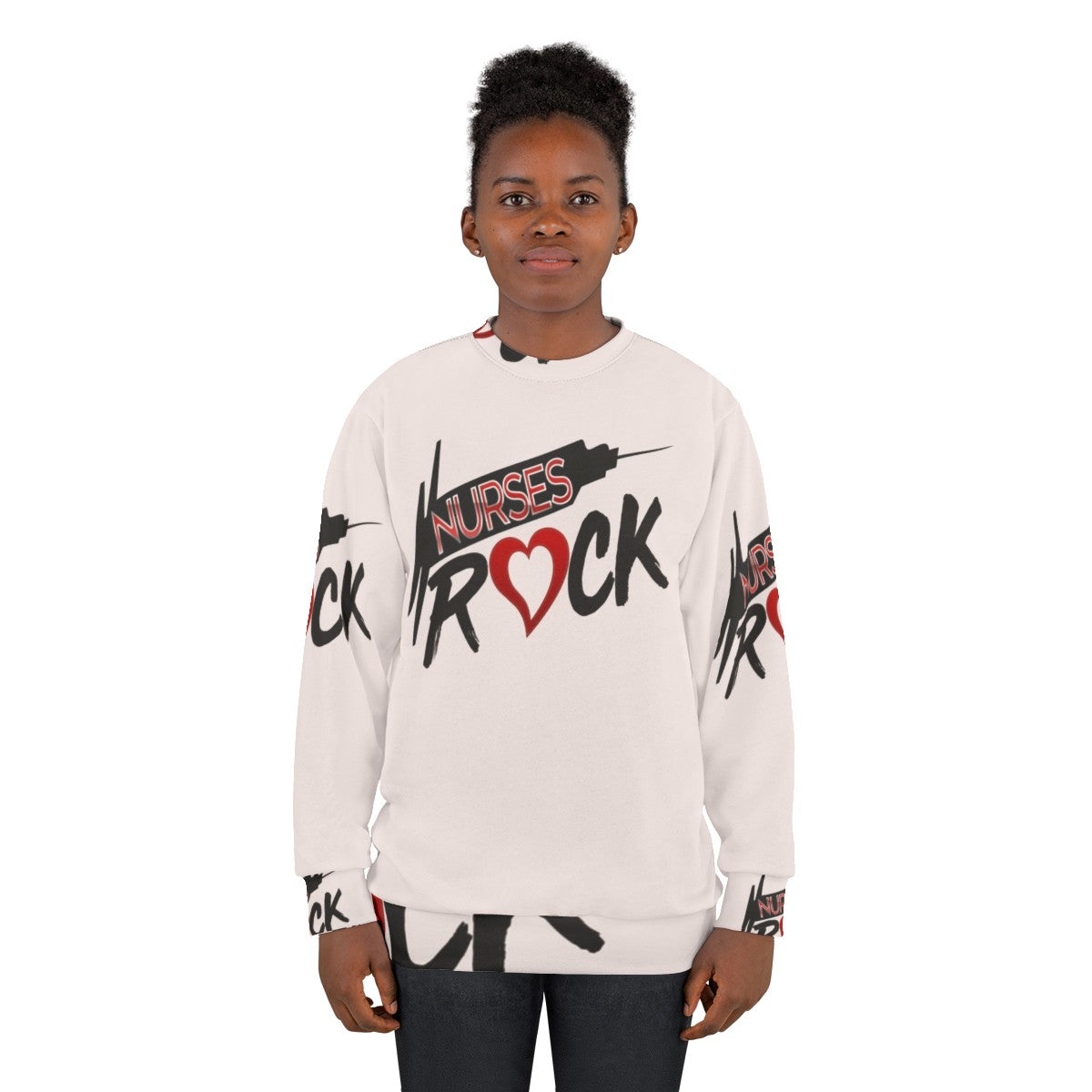 Nurses Rock Inspirational Sweatshirt - women