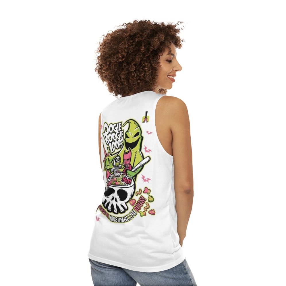 Nightmare Before Christmas Oogie Boogie Unisex Looped Tank Top - women back