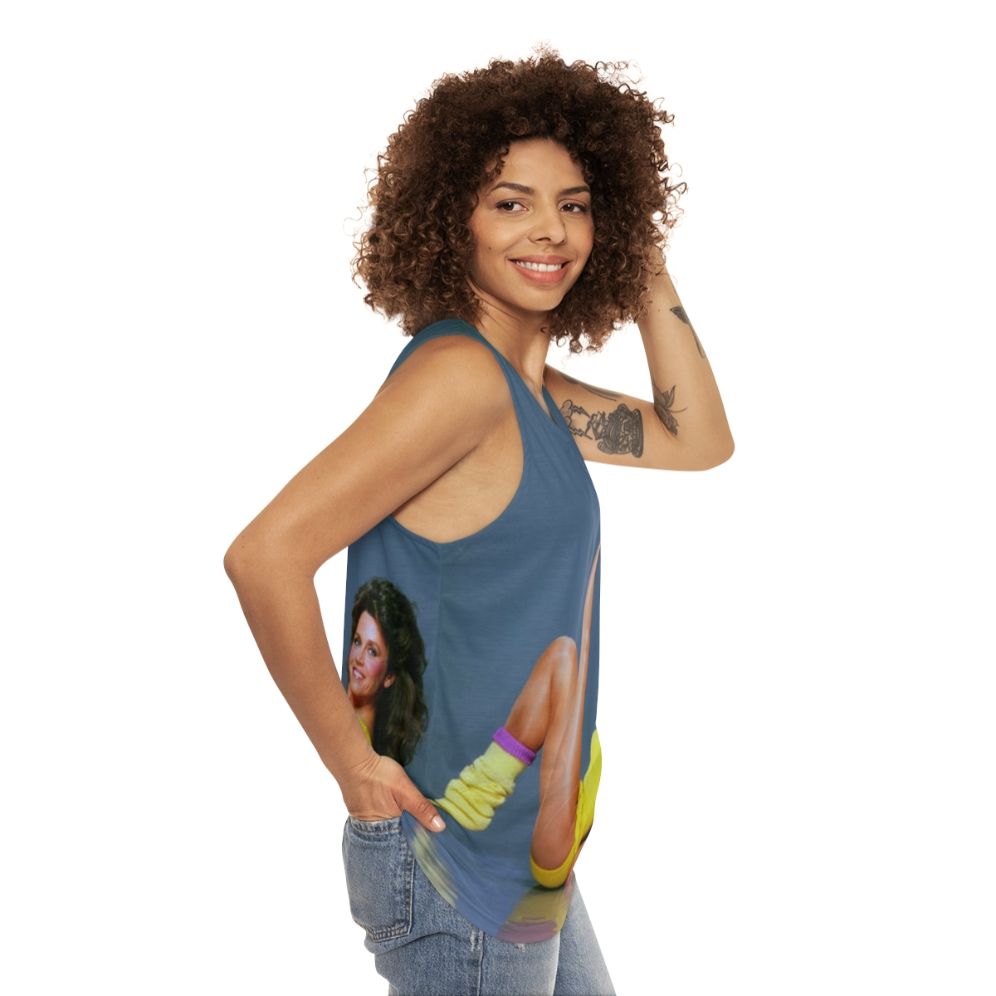 Jane Fonda Unisex Vintage Tank Top - women side