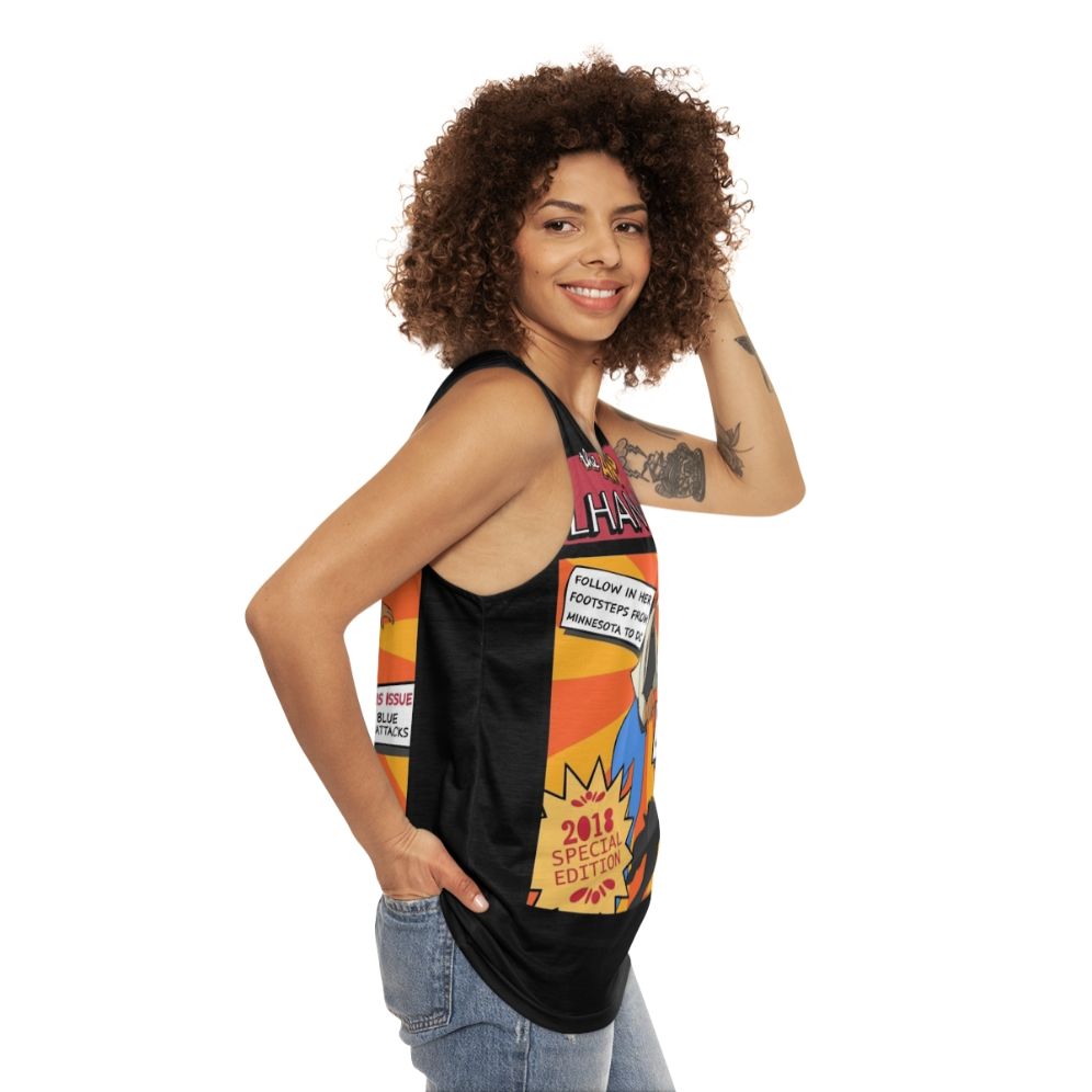 Ilhan Omar Feminist Superhero Tank Top - women side