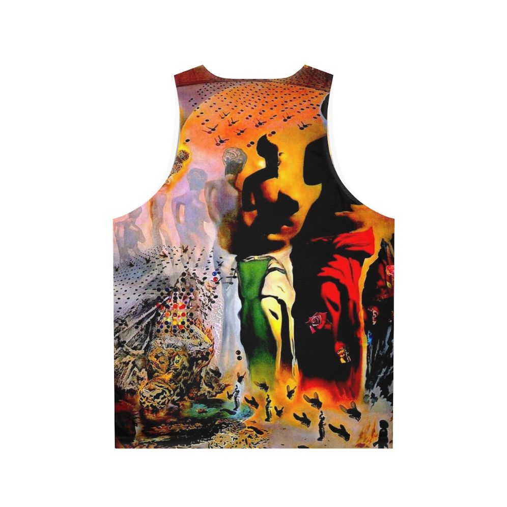 Vintage abstract surreal tank top with modern art inspired by Salvador Dali - Back