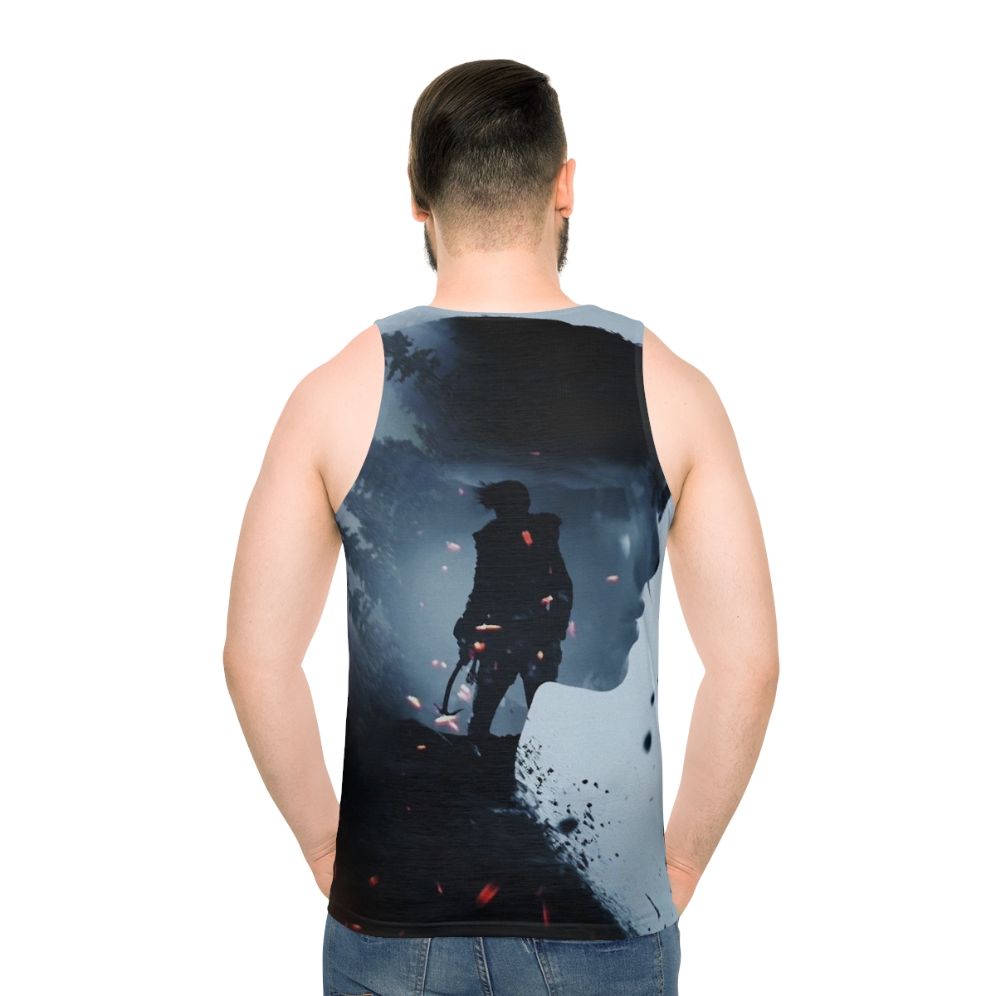 Lara Croft "Rise of the Tomb Raider" Unisex Tank Top - men back