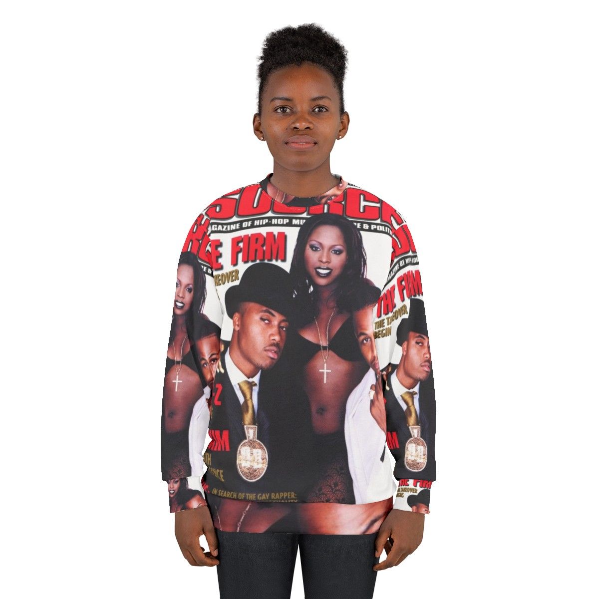 90s Hip Hop Graphic Sweatshirt - women