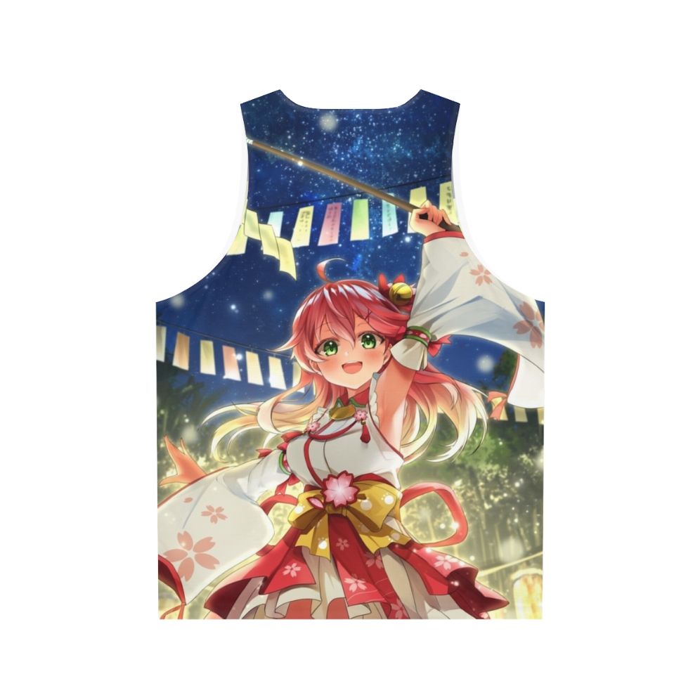 Sakura Miko Tanabata Unisex Anime Tank Top - Back