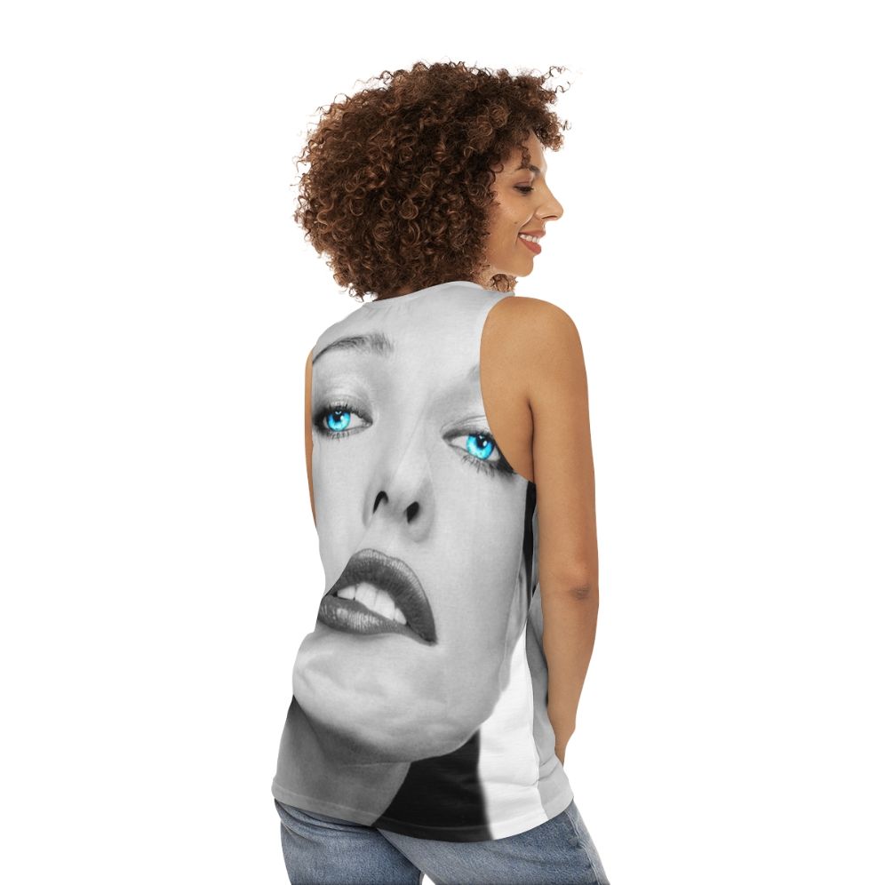 Milla Jovovich Resident Evil Unisex Tank Top - women back