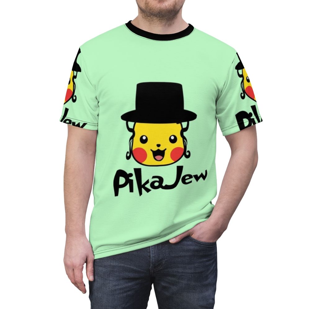 Fashionable Pikachu-themed T-shirt with vibrant anime-inspired design - men front