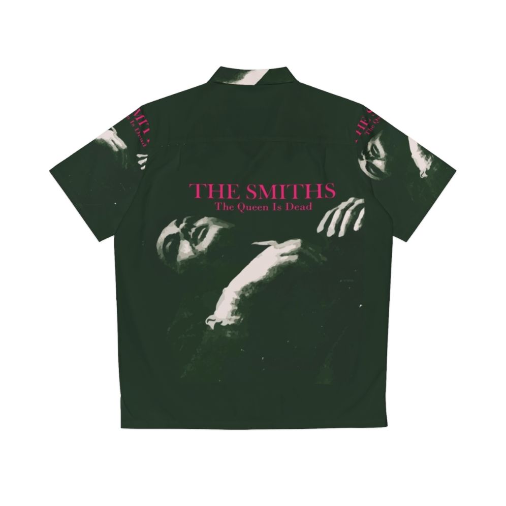 Graphic Hawaiian Shirt Featuring The Smiths' "The Queen Is Dead" Album Art - Back