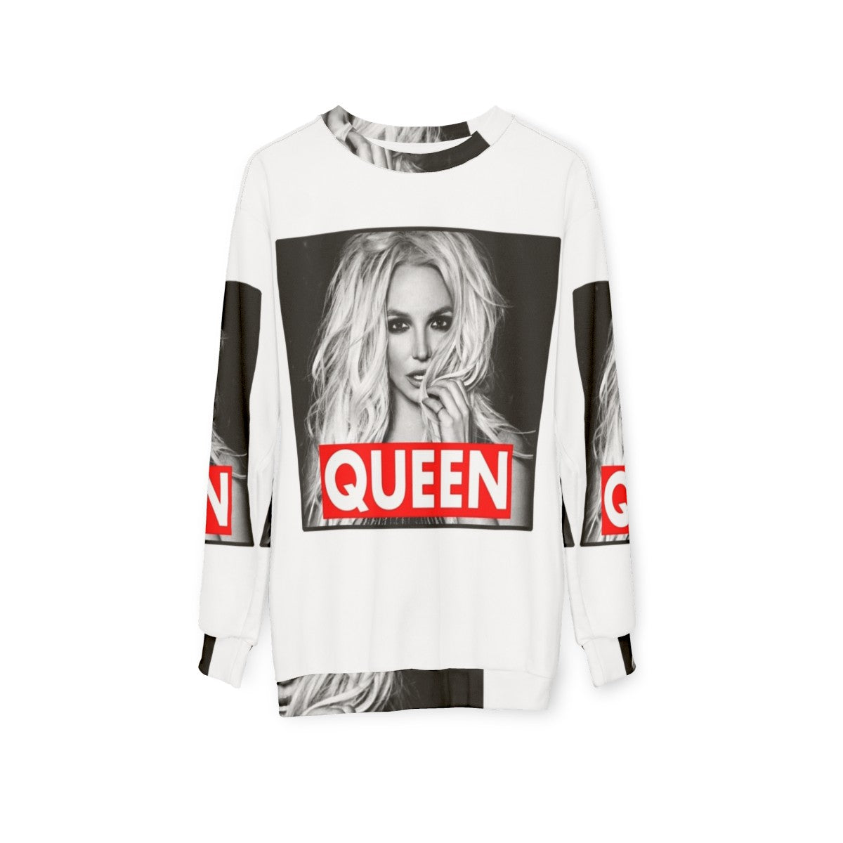 Vintage Britney Spears "Queen B" Sweatshirt - hanging