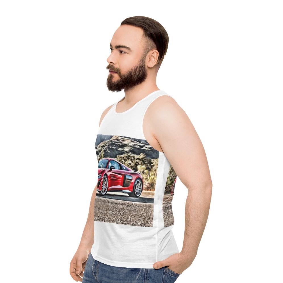 Audi R8 Unisex Tank Top - men side