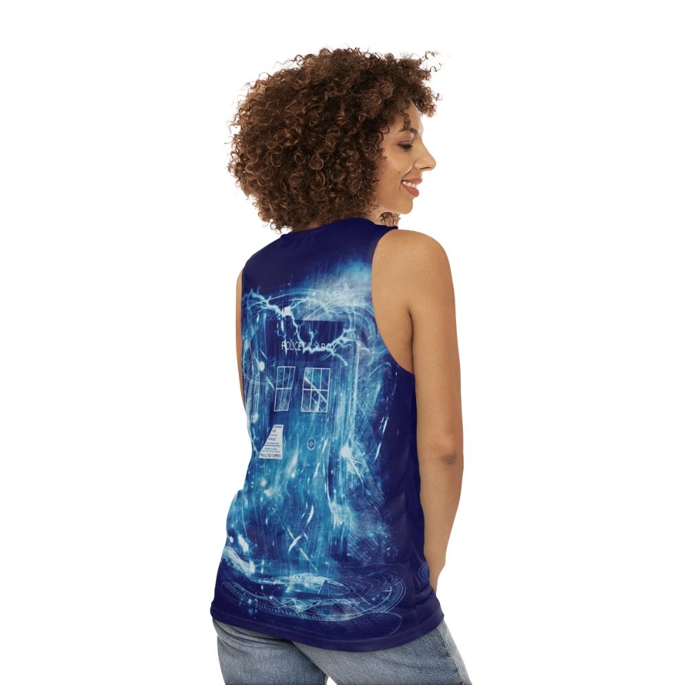 Doctor Who Time Lord Tardis Unisex Tank Top - women back