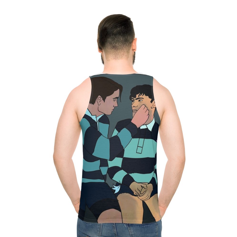 Heartstopper Netflix Unisex Tank Top - men back