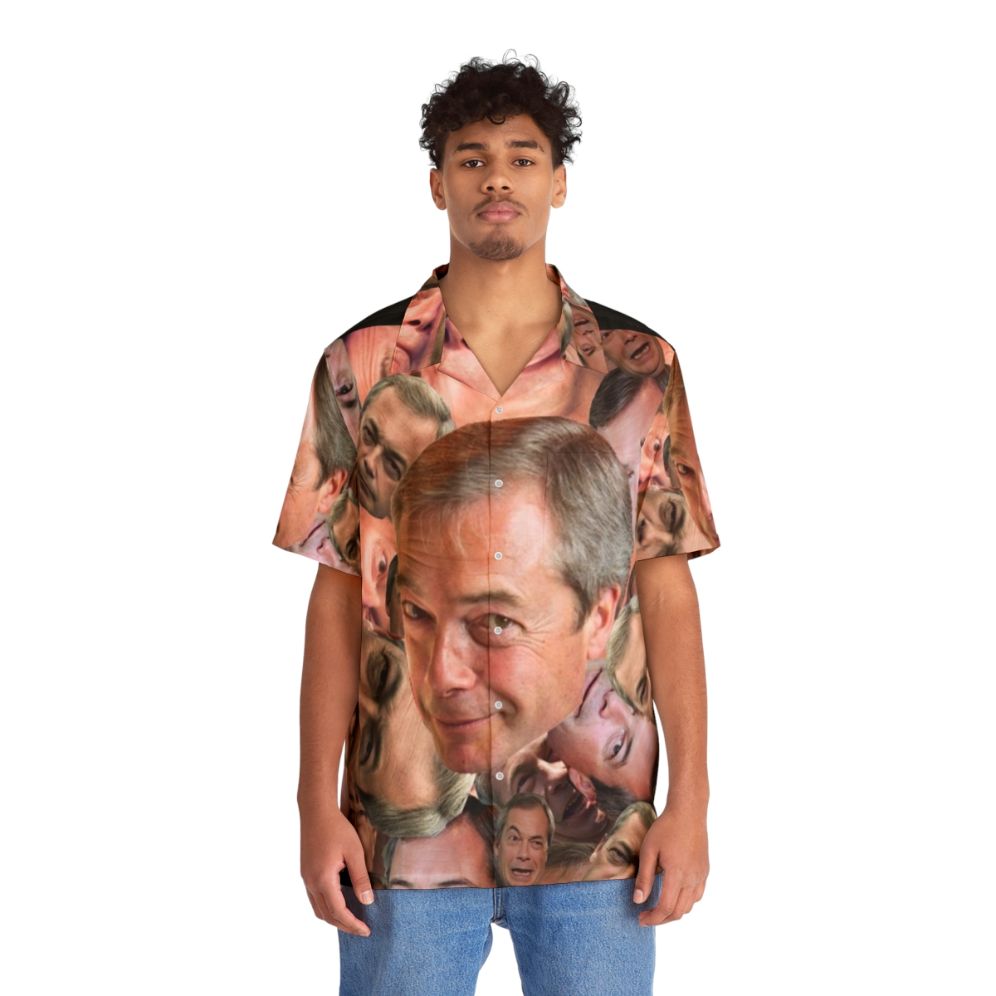 Nigel Farage UKIP Brexit Political Satire Hawaiian Shirt - People Front