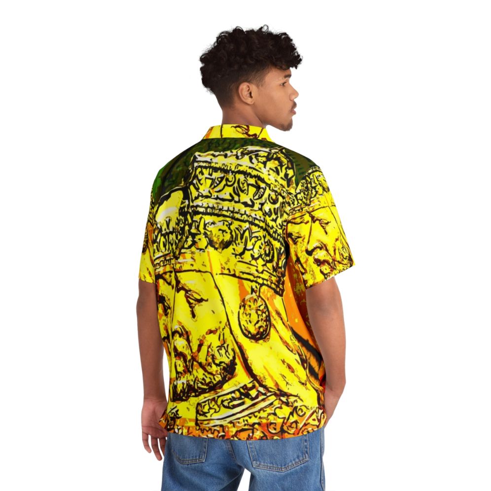 Haile Selassie Rastafarian Hawaiian Shirt - People Back