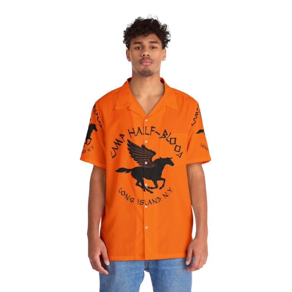 Camp Half Blood Percy Jackson Inspired Hawaiian Shirt - People Front