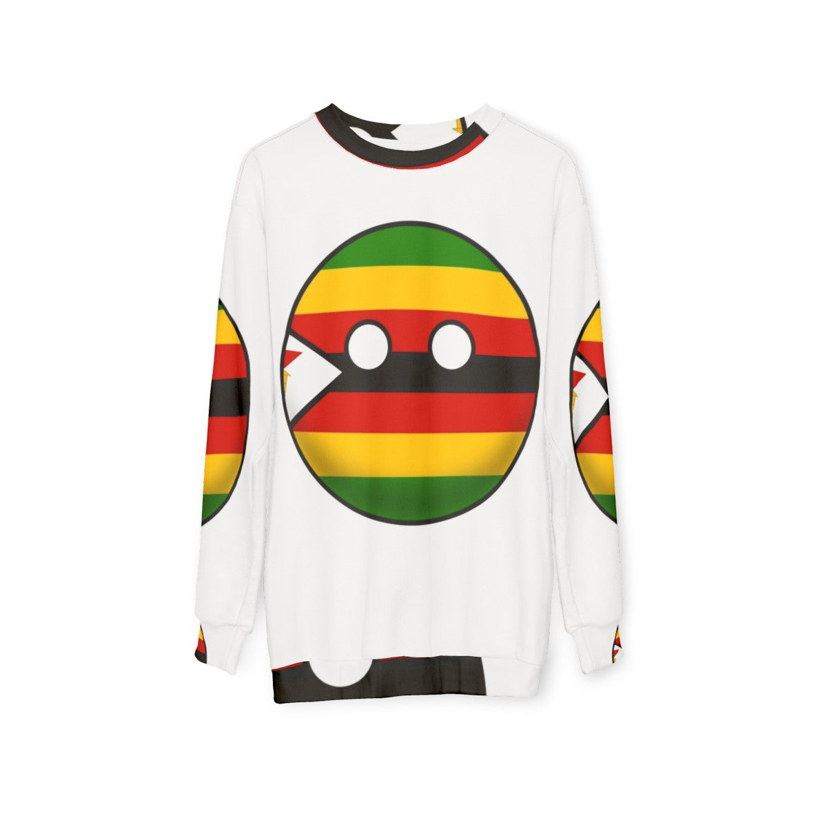 Zimbabwe Countryball Sweatshirt - hanging