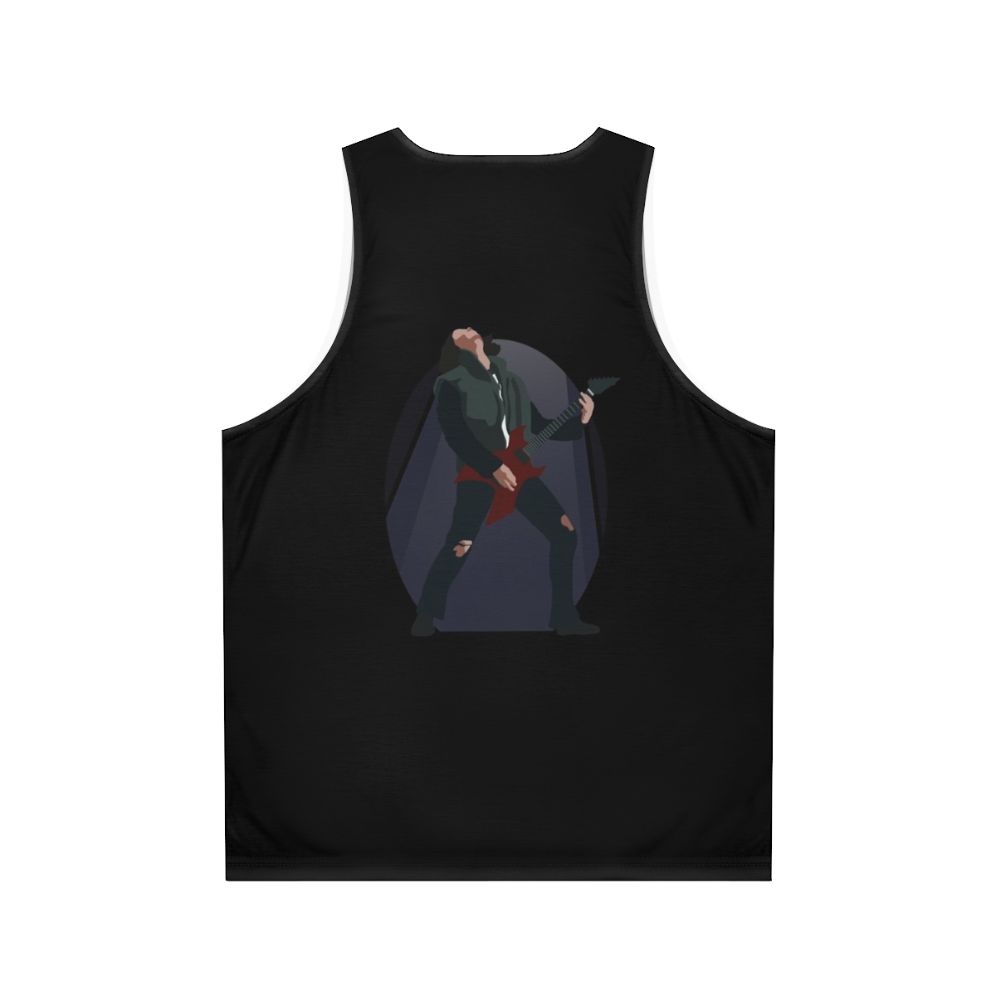 Eddie Munson playing guitar in Stranger Things 4 unisex tank top - Back