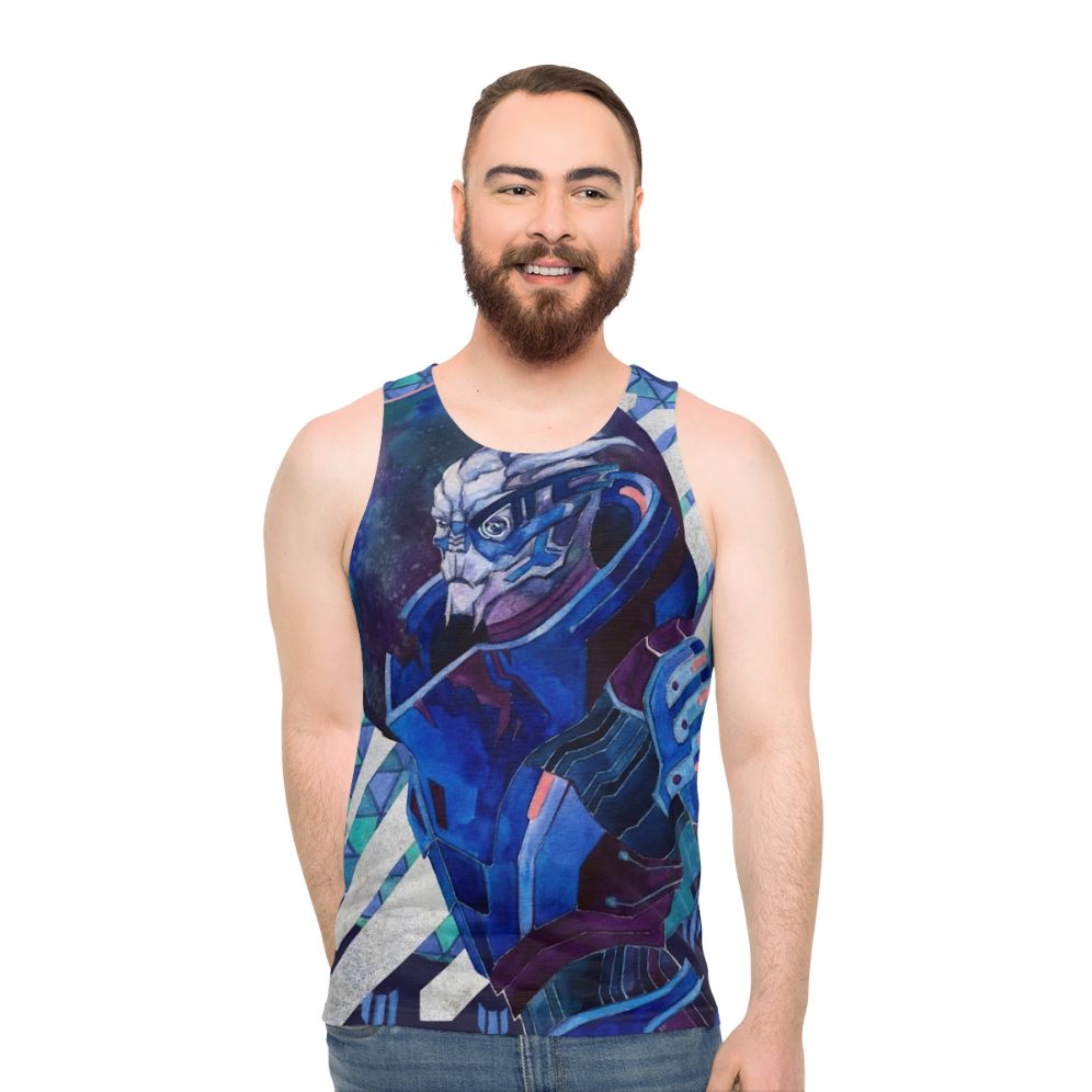 Garrus Vakarian Mass Effect Turian Tank Top - men