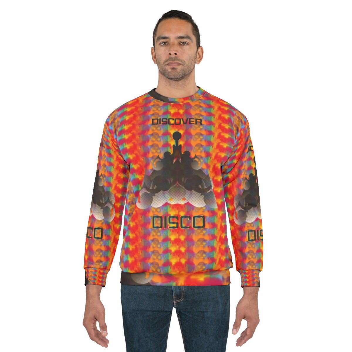 Psychedelic Star Trek Disco Sweatshirt - men