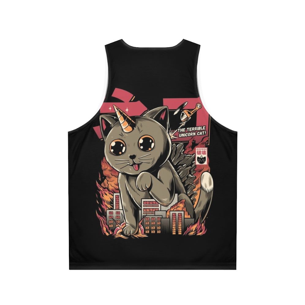 Catzilla Unisex Tank Top 2 - Cute Kaiju Monster Tee - Back