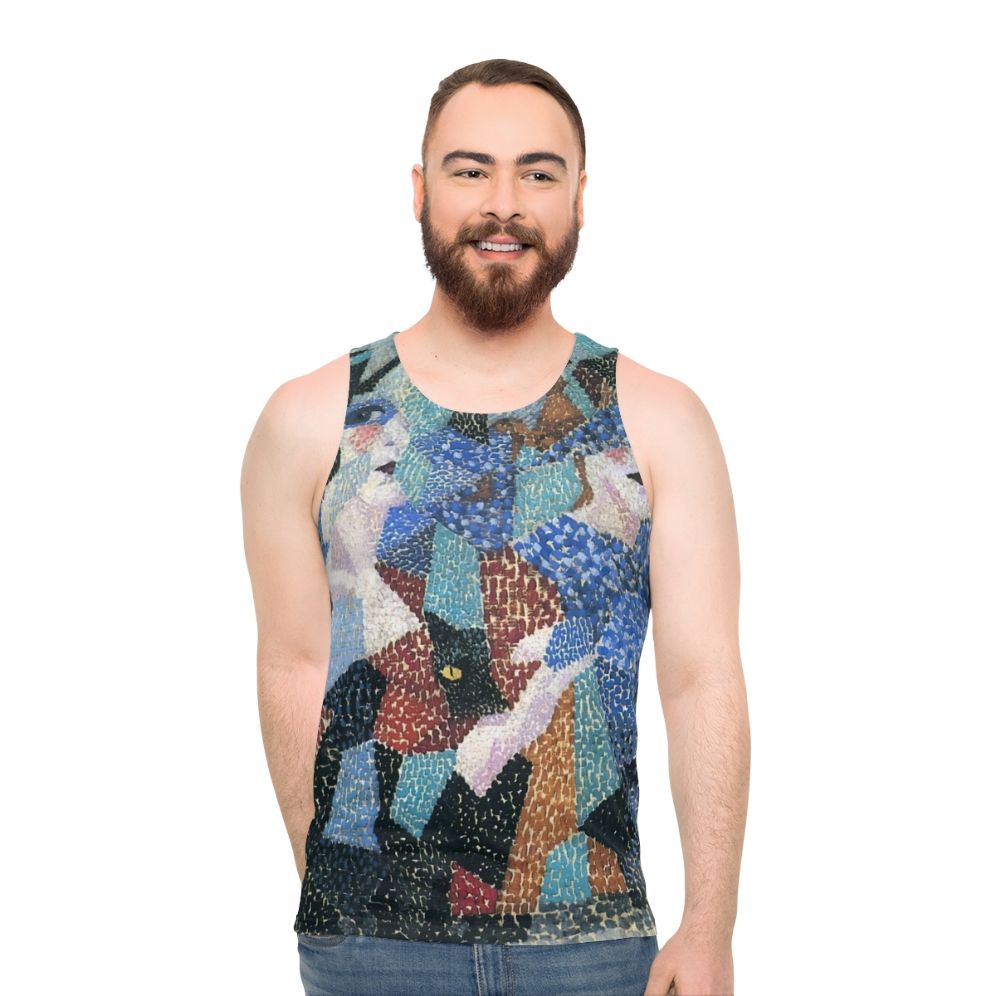 Futurist art inspired Gino Severini unisex tank top - men