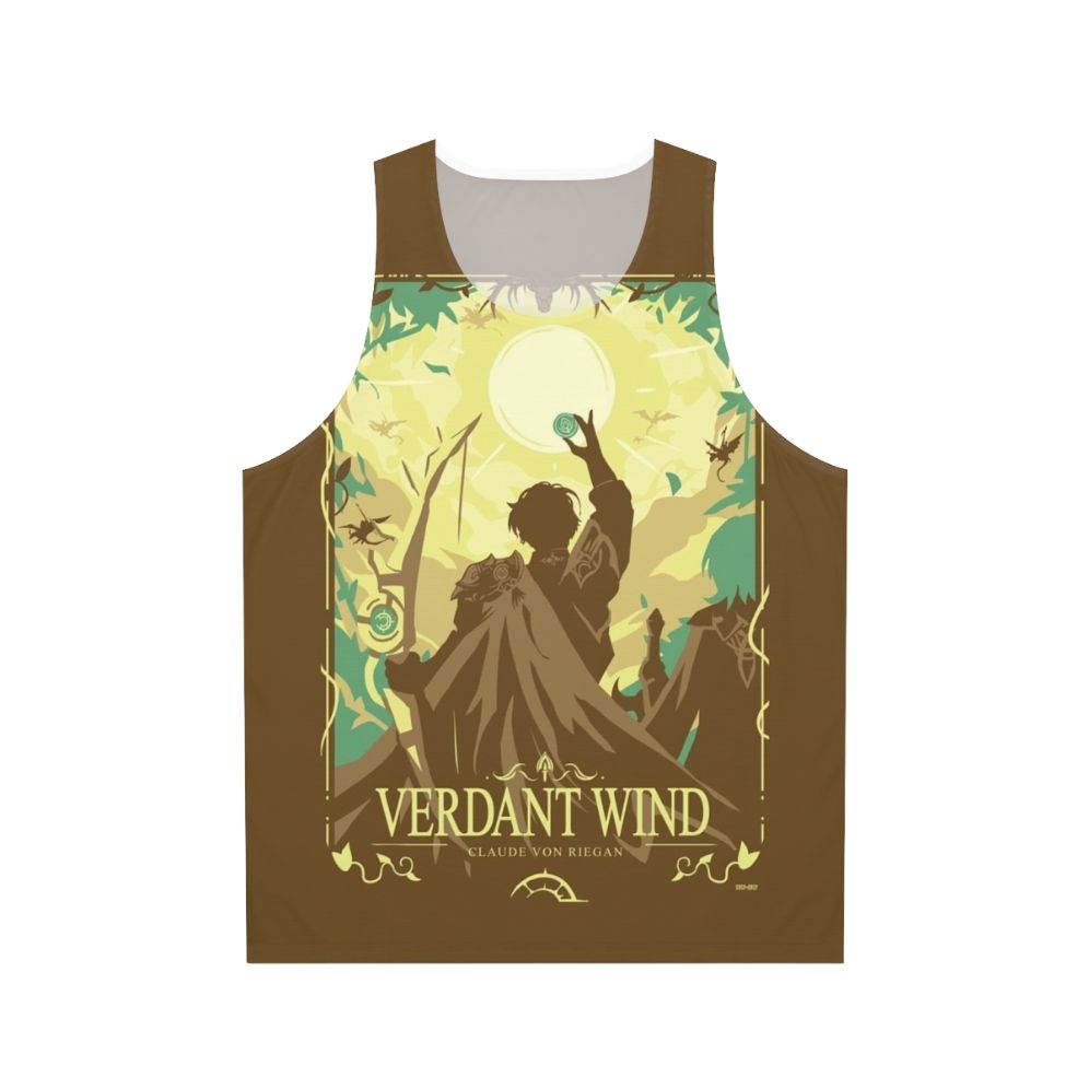 Unisex fire emblem three houses tank top with verdant wind design