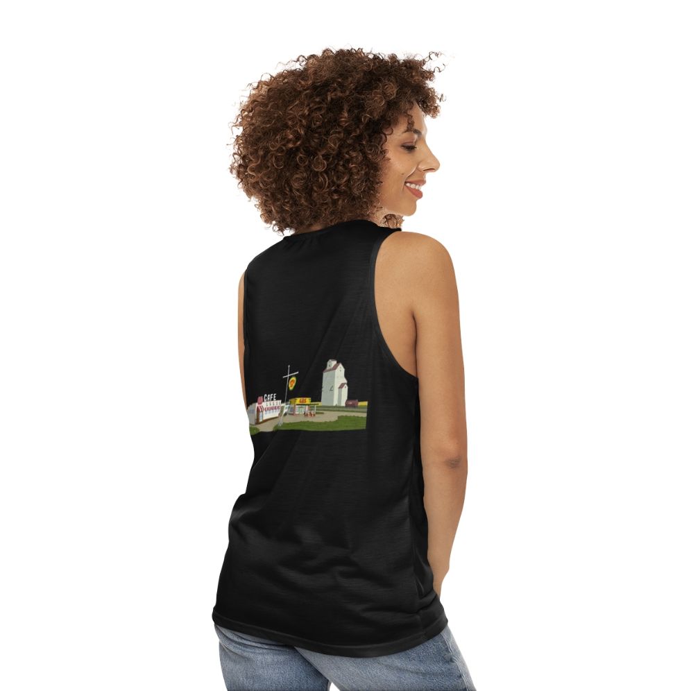 Corner Gas Unisex Tank Top - women back