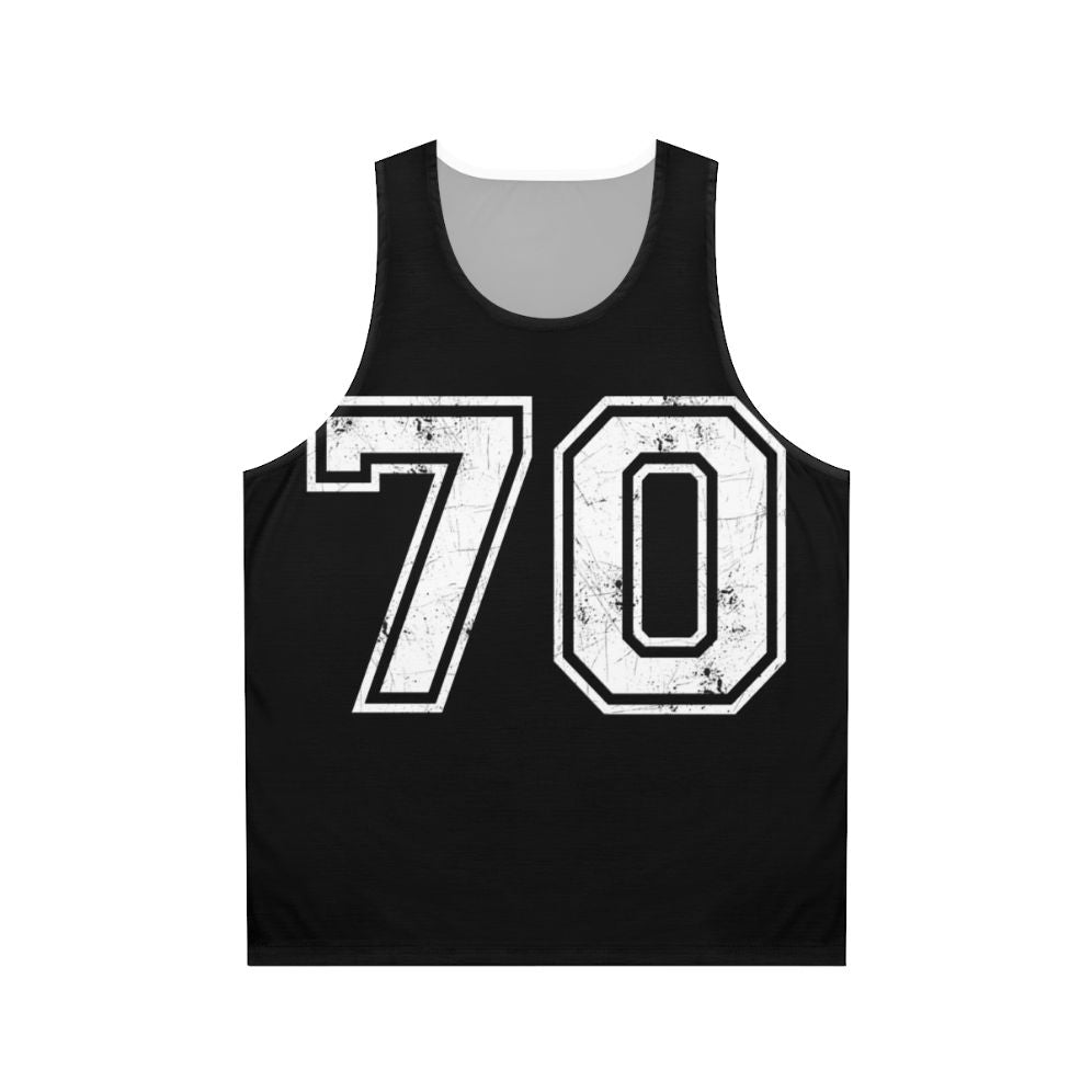 Sports Unisex Number 70 Jersey Tank Top