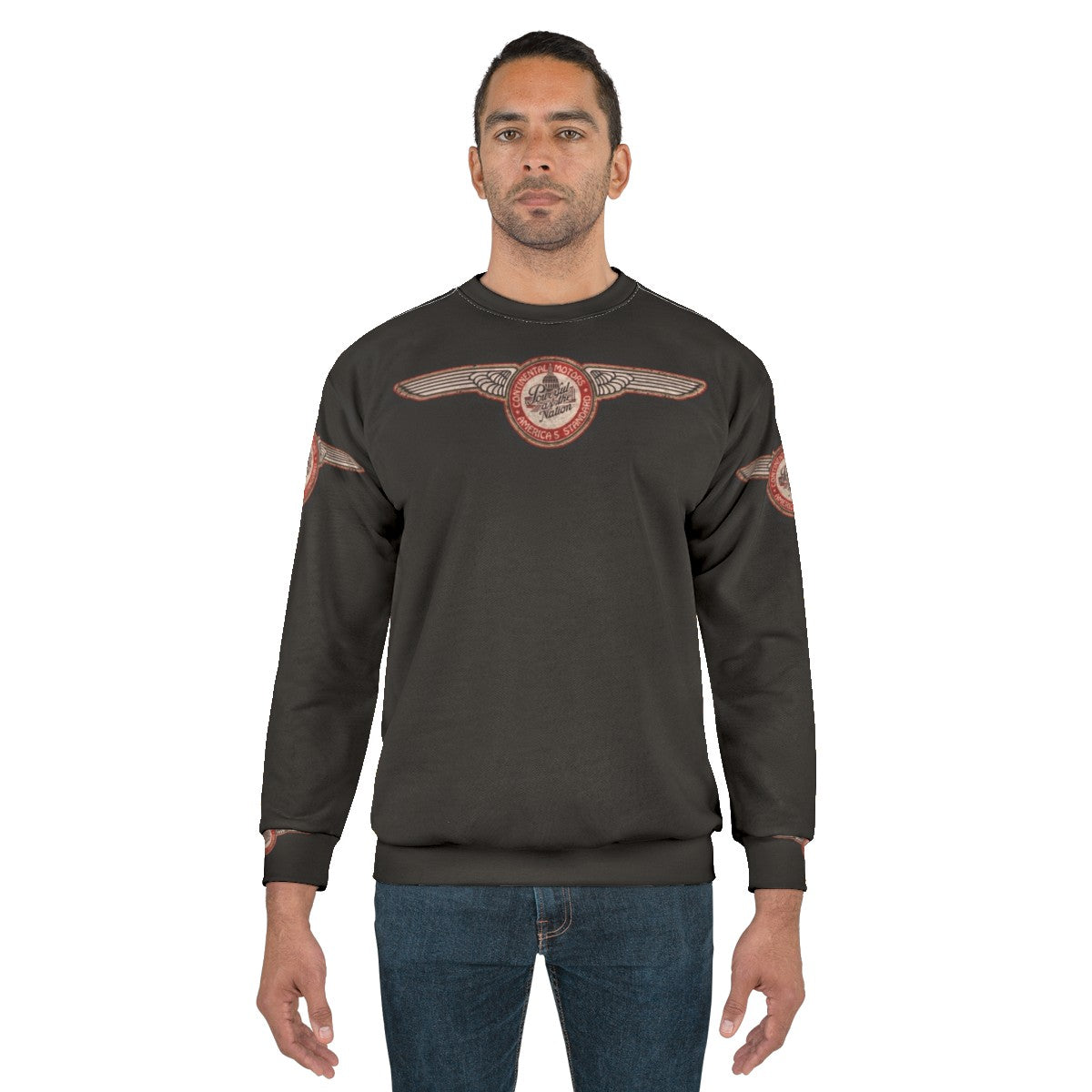 Vintage Continental Aircraft Engines USA Sweatshirt - men