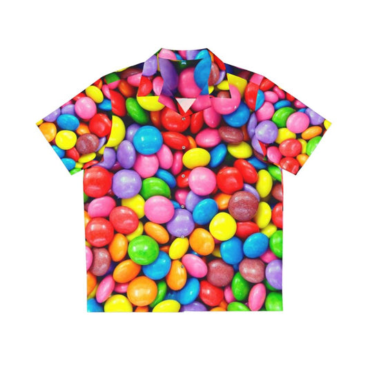 Colorful Smarties Hawaiian Shirt with Vibrant Candy Pattern