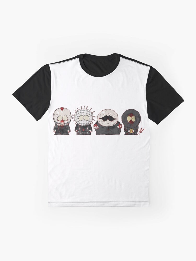 Southpark Horror Hellraiser Graphic T-Shirt - Flat lay