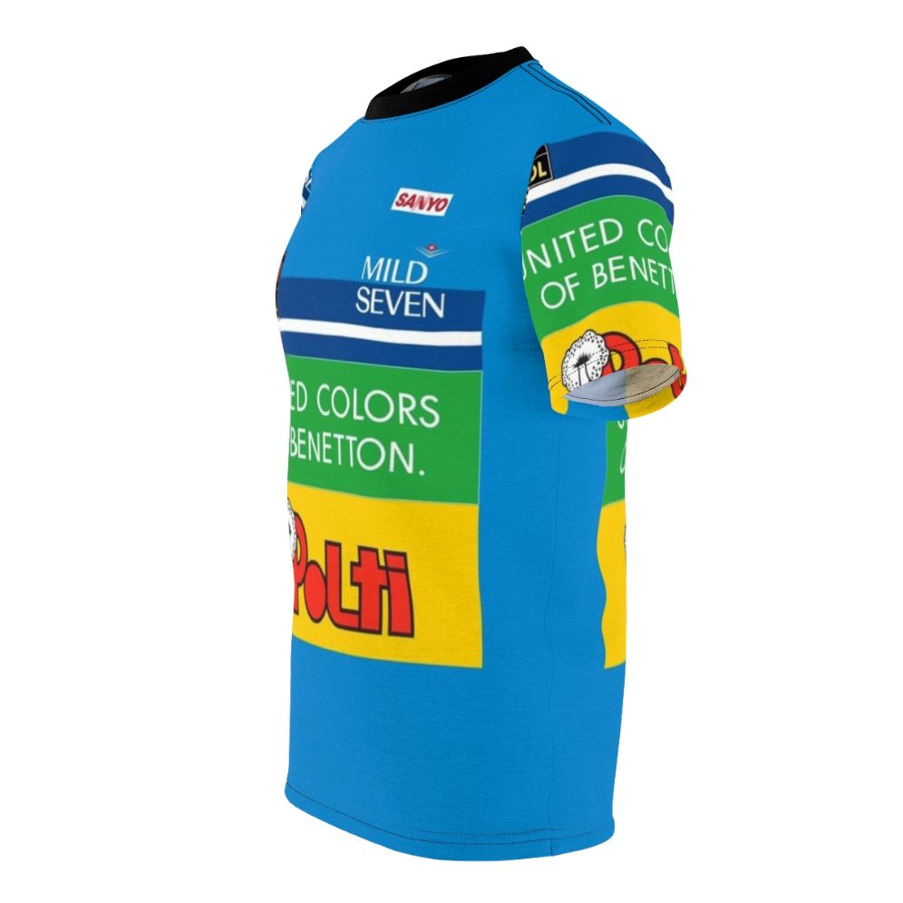 Gp2 Racing Videogame Inspired Benetton Tribute T-Shirt - men left