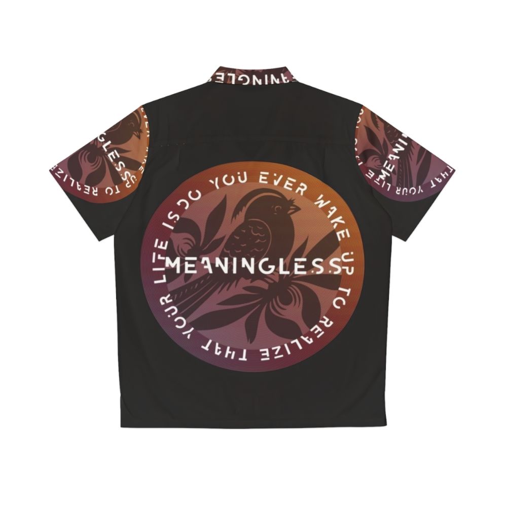 Bayside inspired Hawaiian shirt with meaningful lyrics and graphic - Back