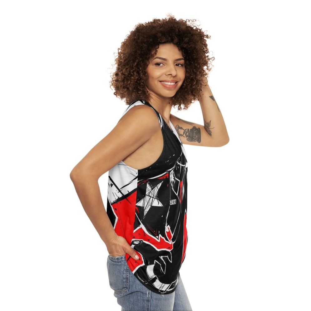 Wandering stars horror unisex tank top - women side