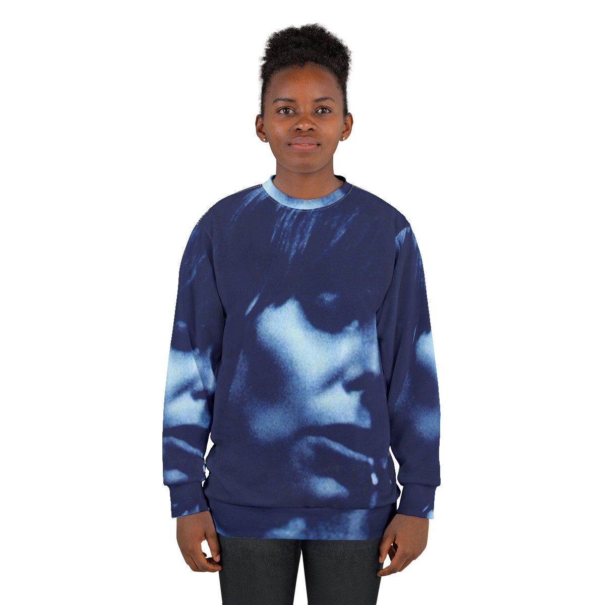 Joni Mitchell Blue Sweatshirt - Vintage Folk Music Legend - women